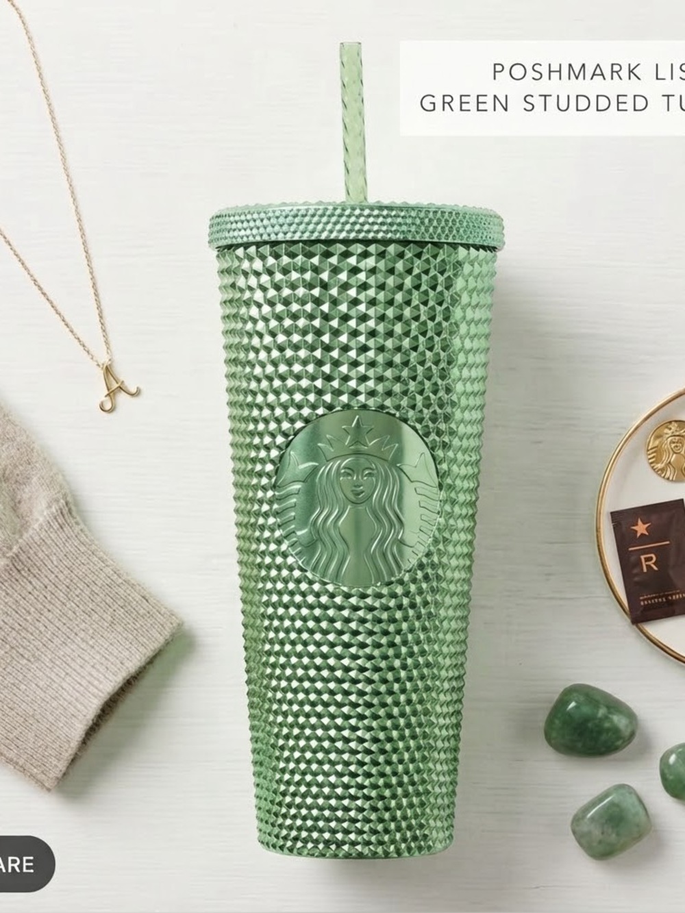 Starbucks Emerald Green Textured Tumbler